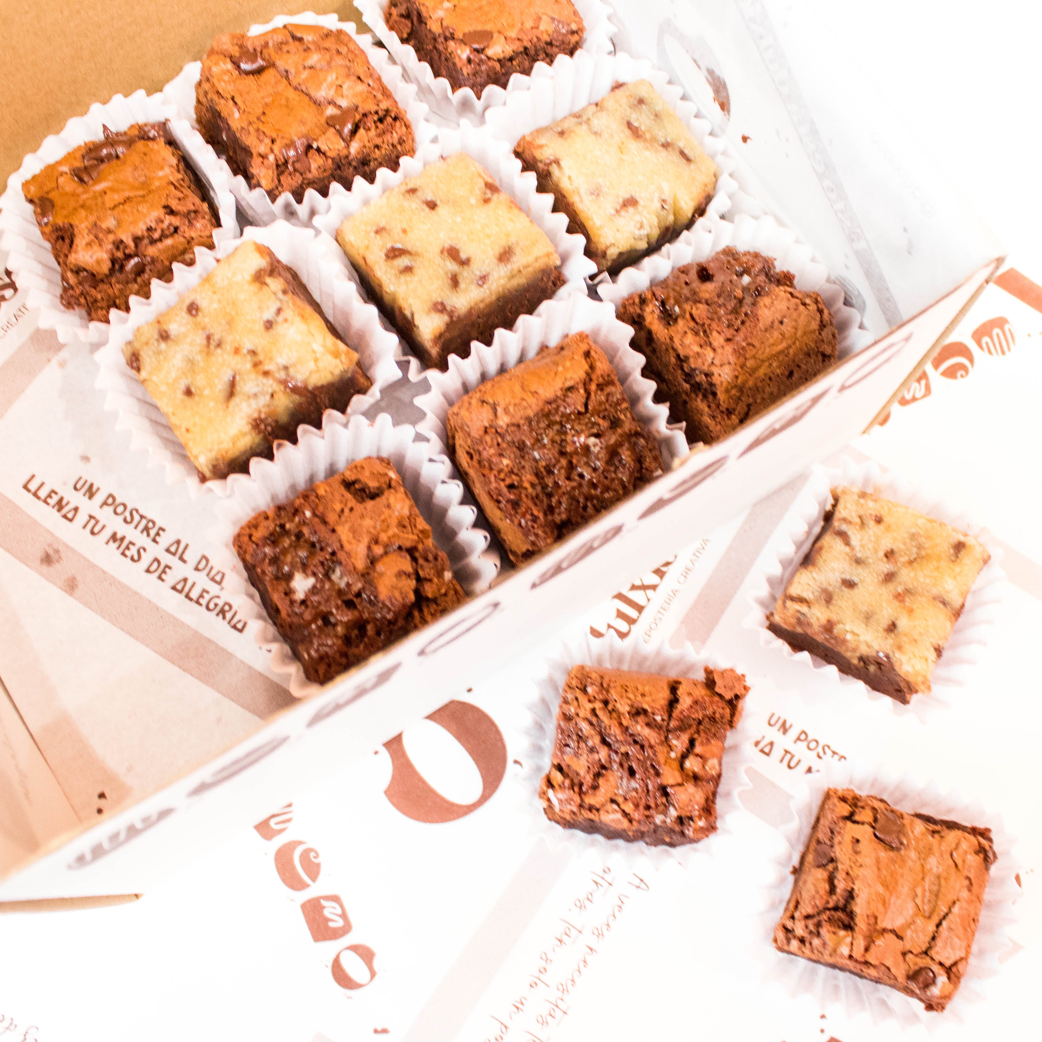 Caja de 24 minibrownies