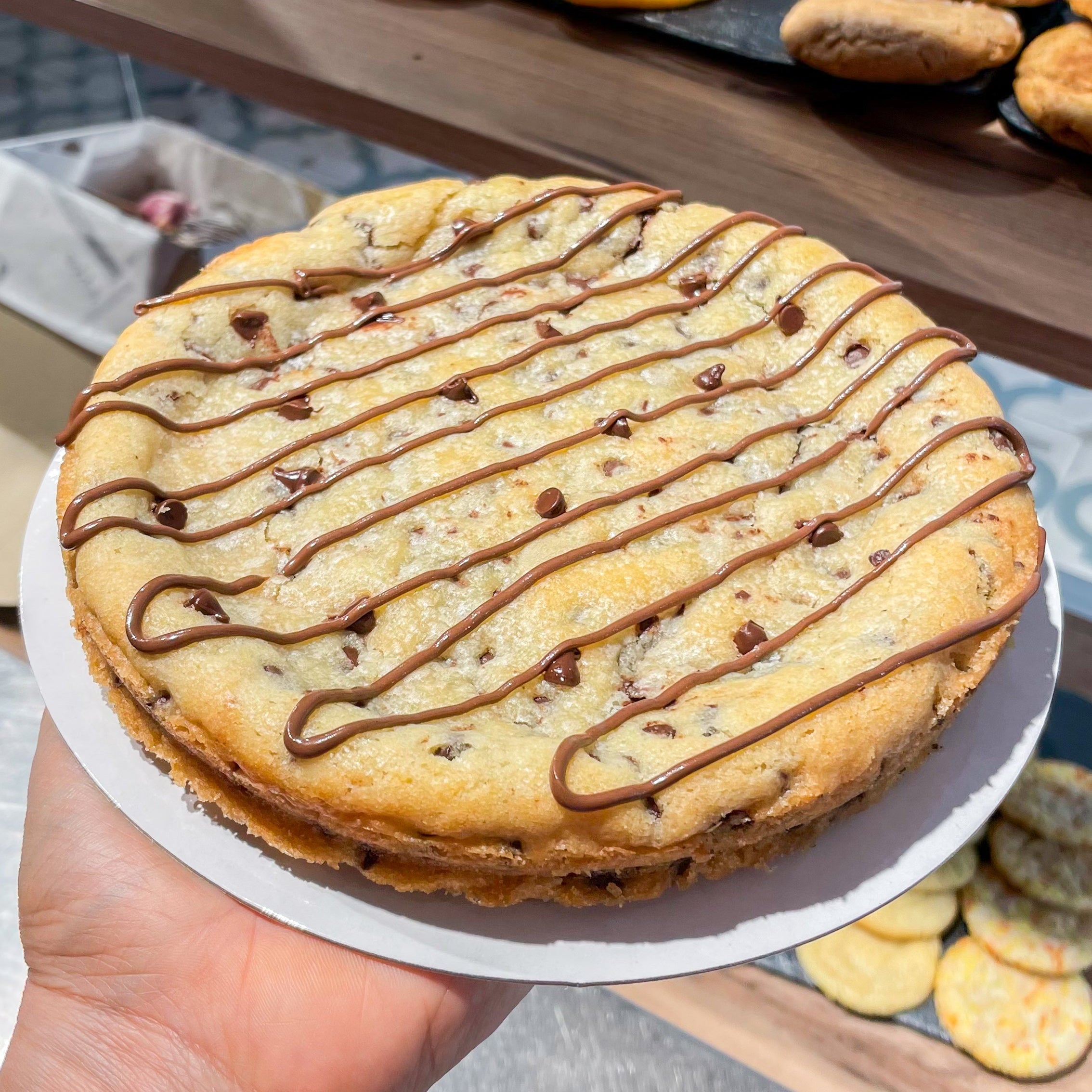 Cookie tarta rellena de Nutella