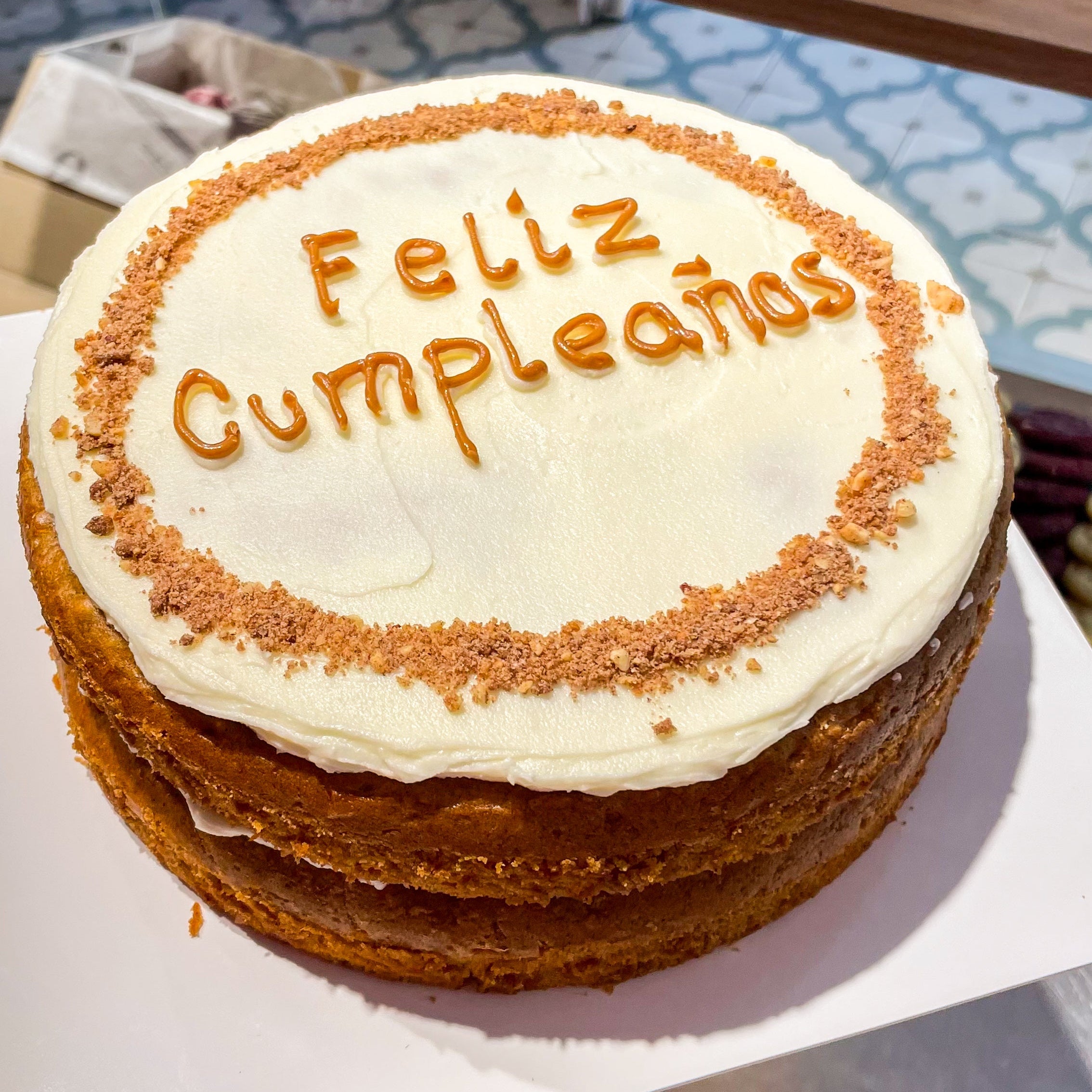 Tarta de Zanahoria con glaseado cremoso