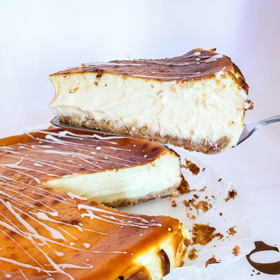 Tarta de queso con chocolate blanco 8-10 porciones